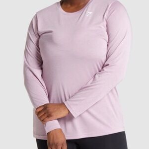 NWT GYMSHARK Training Oversized Long Sleeve Tee, size XS, Lilac Color